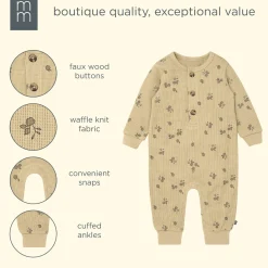 Baby Boys Apple Waffle Slouch Romper