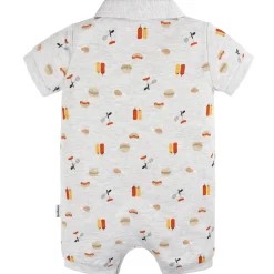 Baby Boys Barbeque Collared Romper