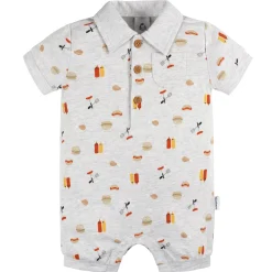 Baby Boys Barbeque Collared Romper