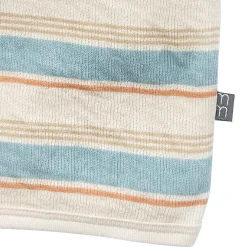 Baby Boys Beige Stripe Short Sleeve Hooded Top