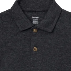 Baby Boys Black Polo Bodysuit