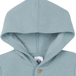 Baby Boys Blue Hooded Romper