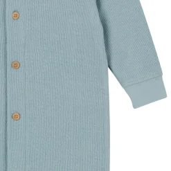 Baby Boys Blue Hooded Romper
