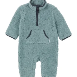 Baby Boys Blue Sherpa Romper