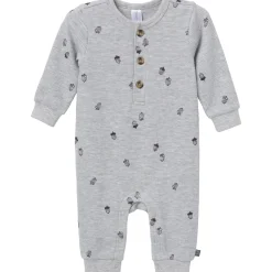 Baby Boys Grey Heather Acorn Slouch Romper