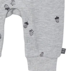 Baby Boys Grey Heather Acorn Slouch Romper