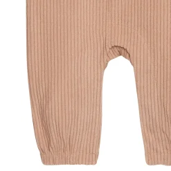 Baby Boys Light Brown Corduroy Romper