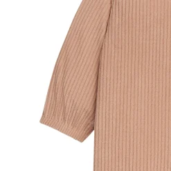 Baby Boys Light Brown Corduroy Romper