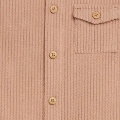 Baby Boys Light Brown Corduroy Romper