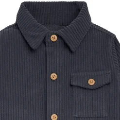 Baby Boys Navy Corduroy Romper