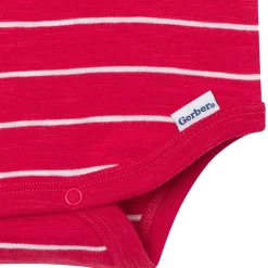 Baby Boys Red Stripes Polo Bodysuit