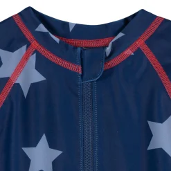 Baby Boys UPF 50+ Blue Stars Long Sleeve Rash Guard