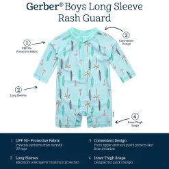 Baby Boys UPF 50+ Surfboard Rash Guard