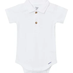 Baby Boys White Polo Bodysuit