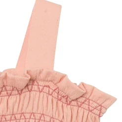 Baby Girls Almost Apricot Long Leg Romper