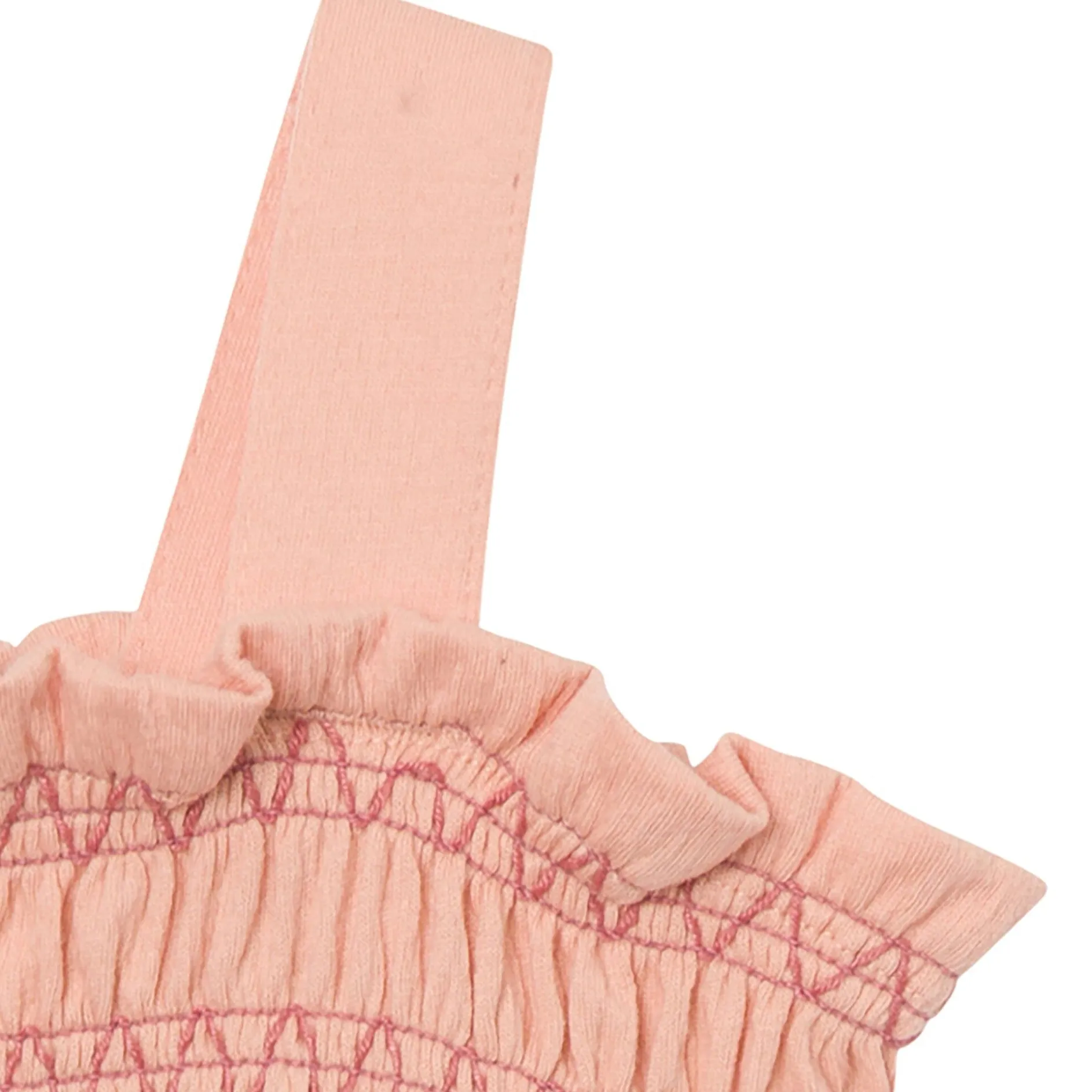 Baby Girls Almost Apricot Long Leg Romper