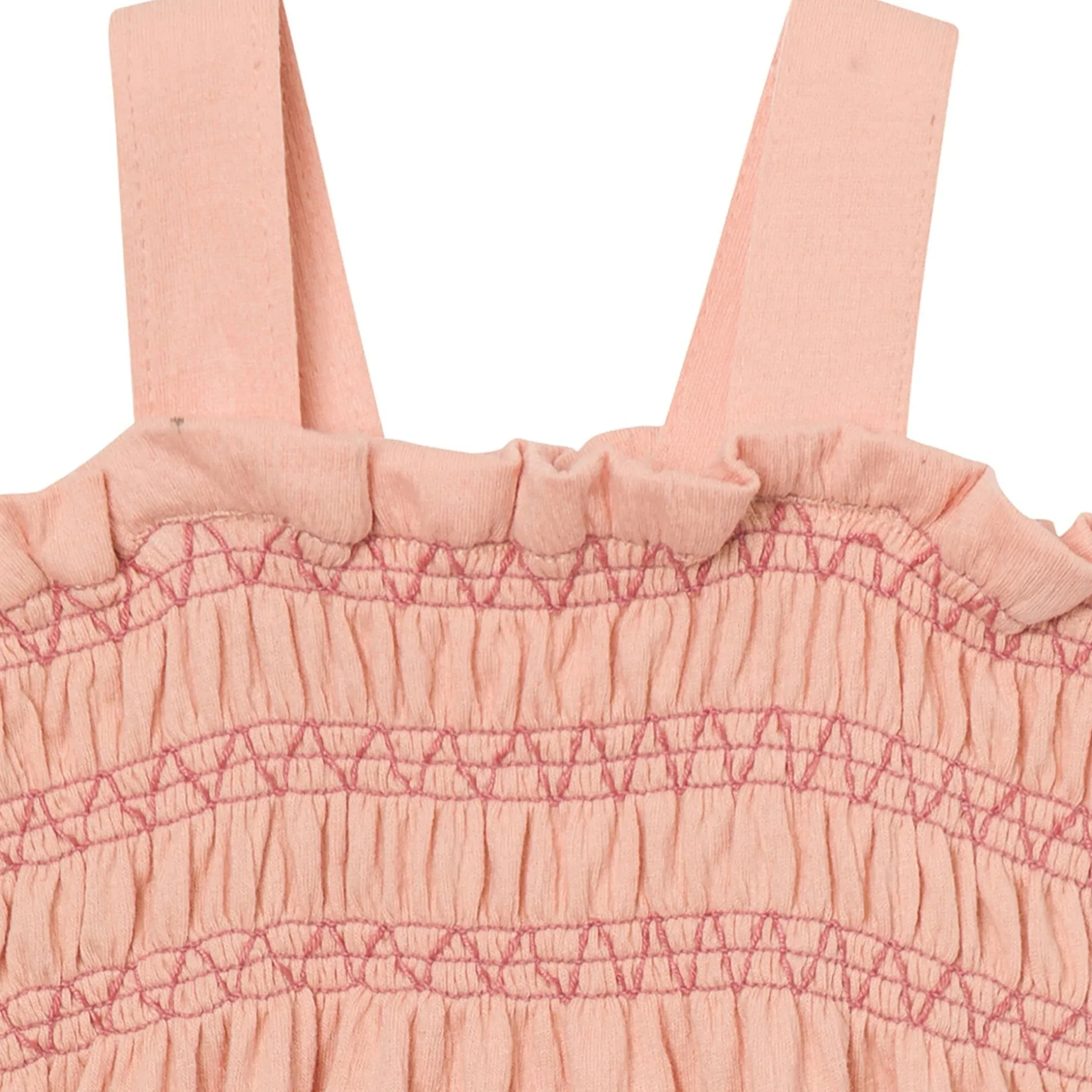 Baby Girls Almost Apricot Long Leg Romper