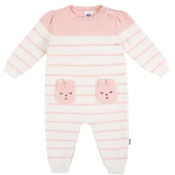 Baby Girls Bear Sweater Knit Romper
