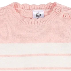 Baby Girls Bear Sweater Knit Romper