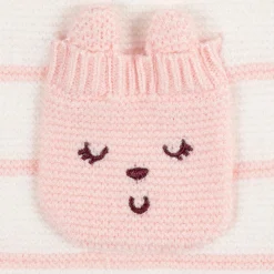 Baby Girls Bear Sweater Knit Romper