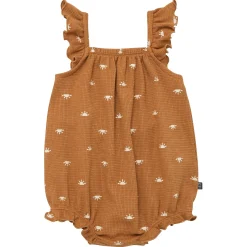 Baby Girls Brown Sun Bubble Romper