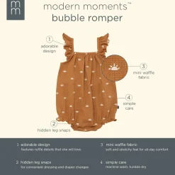 Baby Girls Brown Sun Bubble Romper