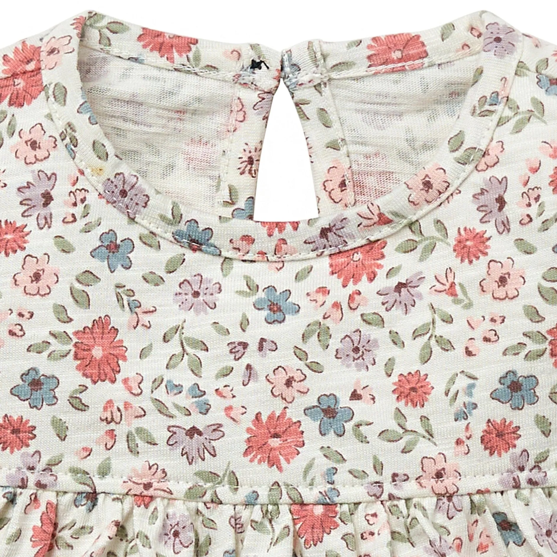 Baby Girls Garden Ruffle Sleeve Top