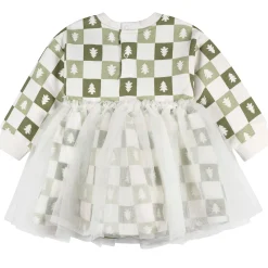 Baby Girls Green Trees Tulle Dress