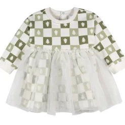 Baby Girls Green Trees Tulle Dress