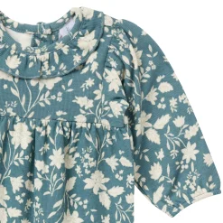 Baby Girls Heritage French Floral Ruffle Collar Romper