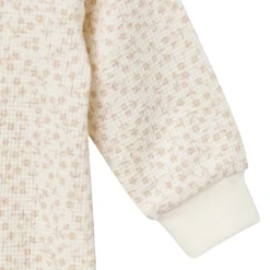 Baby Girls Ivory Ditsy Floral Waffle Slouch Romper