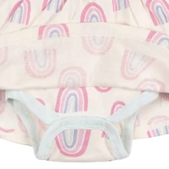 Baby Girls Ivory Rainbow Bodysuit Dress