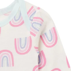 Baby Girls Ivory Rainbow Bodysuit Dress