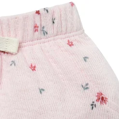 Baby Girls Light Pink Floral Cuffed Shorts