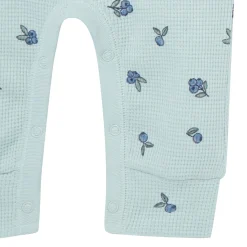 Baby Girls Light Sky Blueberry Short Sleeve Long Leg Romper