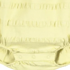 Baby Girls Light Yellow Bubble Romper