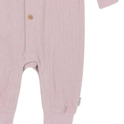 Baby Girls Mauve Hooded Romper