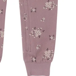 Baby Girls Medium Lilac Posies Hacci Footless Pajamas