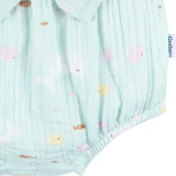 Baby Girls Ocean Bubble Romper