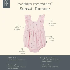 Baby Girls Pink Cherries Romper
