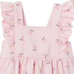 Baby Girls Pink Cherries Romper