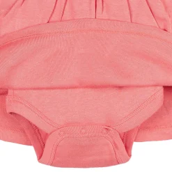 Baby Girls Pink Flower Bodysuit Dress