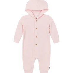 Baby Girls Pink Hooded Romper