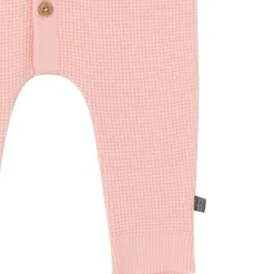 Baby Girls Pink Hooded Viscose Sweater Romper