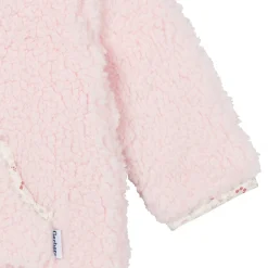Baby Girls Pink Sherpa Romper