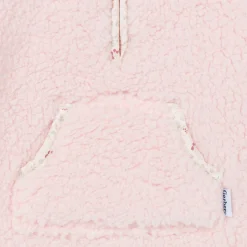 Baby Girls Pink Sherpa Romper