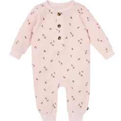 Baby Girls Pink Tulip Waffle Slouch Romper
