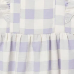 Baby Girls Purple Gingham Romper