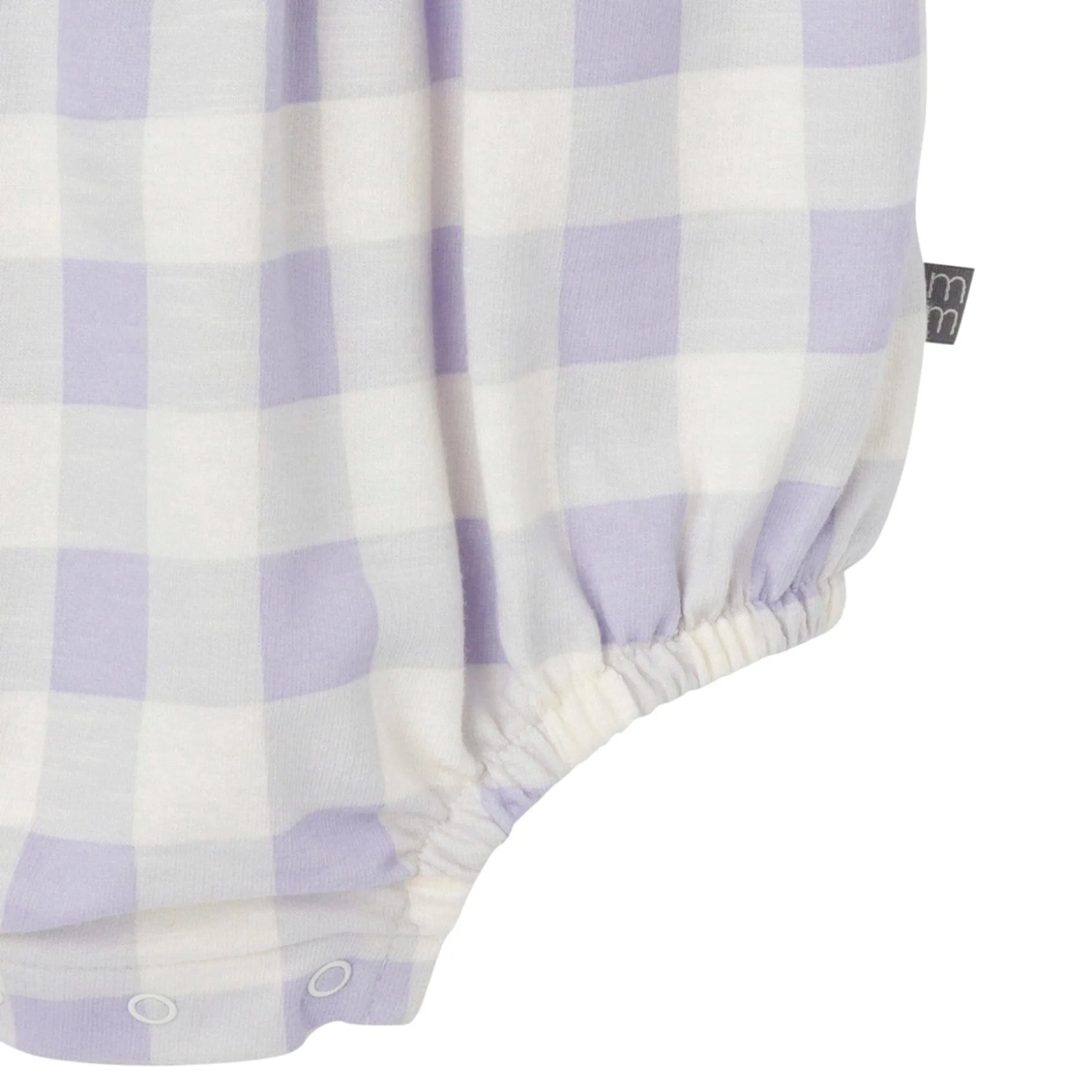 Baby Girls Purple Gingham Romper