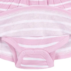 Baby Girls Purple Heart Bodysuit Dress